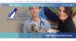 Desktop Screenshot of bluevalleyanimalhospital.net