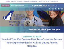 Tablet Screenshot of bluevalleyanimalhospital.net